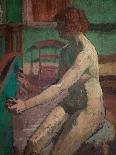 Seated Nude, 1923-1925 (Oil on Canvas)-Malcolm Drummond-Giclee Print