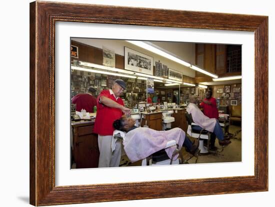 Malden Brothers Barber Shop-Carol Highsmith-Framed Art Print