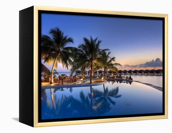 Maldives, Faafu Atoll, Filitheyo Island, Luxury Resort-Michele Falzone-Framed Premier Image Canvas