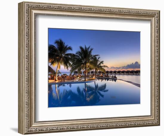 Maldives, Faafu Atoll, Filitheyo Island, Luxury Resort-Michele Falzone-Framed Photographic Print