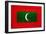 Maldives Flag Design with Wood Patterning - Flags of the World Series-Philippe Hugonnard-Framed Art Print