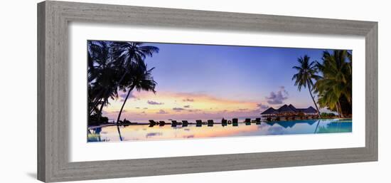 Maldives, Meemu Atoll, Medhufushi Island-Michele Falzone-Framed Photographic Print