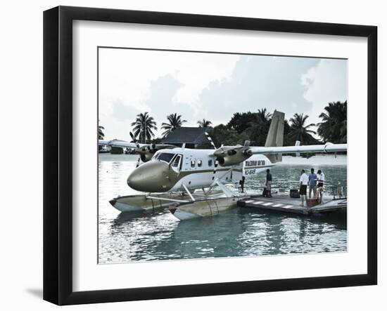 Maldives, Seaplane at Resort-Michele Falzone-Framed Photographic Print