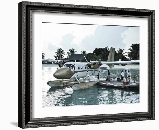 Maldives, Seaplane at Resort-Michele Falzone-Framed Photographic Print