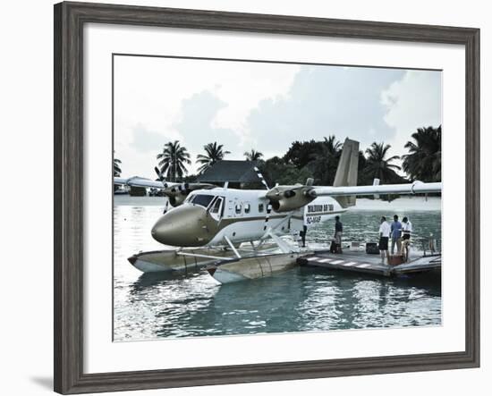 Maldives, Seaplane at Resort-Michele Falzone-Framed Photographic Print