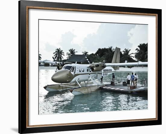 Maldives, Seaplane at Resort-Michele Falzone-Framed Photographic Print