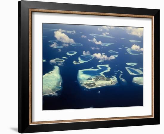 Maldives, South Male Atoll, Islands, Biadu, Guraidhoo, Kandooma, Vilivaru-Thonig-Framed Photographic Print