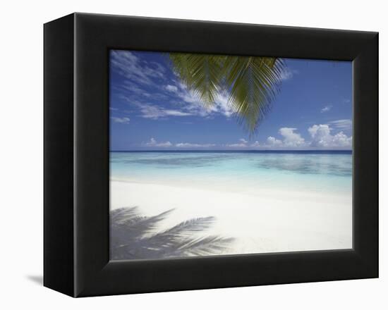 Maldives Tropical Beach, Maldives, Indian Ocean, Asia-Sakis Papadopoulos-Framed Premier Image Canvas