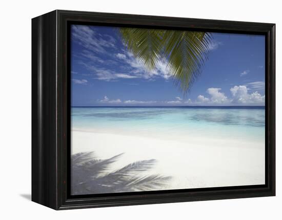 Maldives Tropical Beach, Maldives, Indian Ocean, Asia-Sakis Papadopoulos-Framed Premier Image Canvas