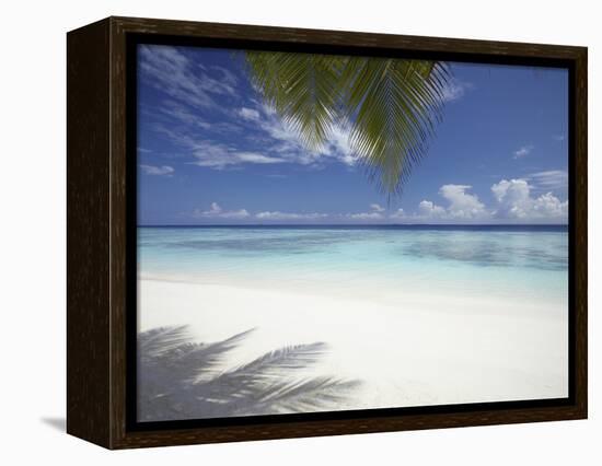 Maldives Tropical Beach, Maldives, Indian Ocean, Asia-Sakis Papadopoulos-Framed Premier Image Canvas