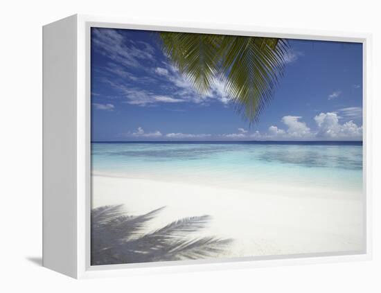 Maldives Tropical Beach, Maldives, Indian Ocean, Asia-Sakis Papadopoulos-Framed Premier Image Canvas