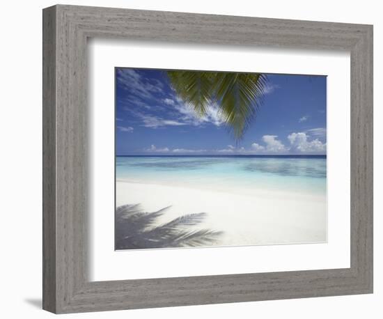 Maldives Tropical Beach, Maldives, Indian Ocean, Asia-Sakis Papadopoulos-Framed Photographic Print