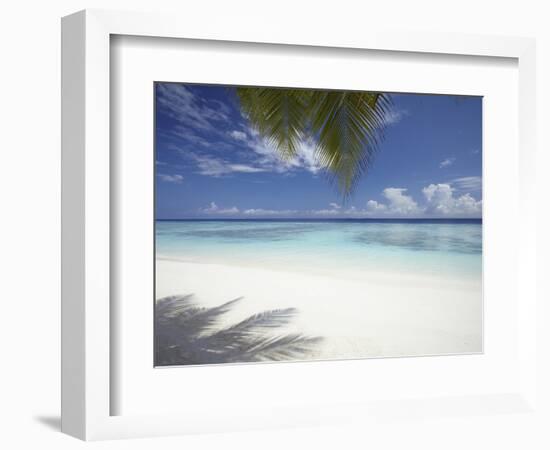 Maldives Tropical Beach, Maldives, Indian Ocean, Asia-Sakis Papadopoulos-Framed Photographic Print