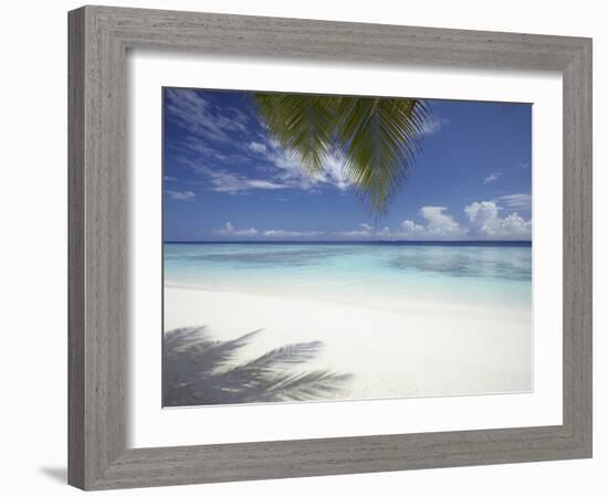 Maldives Tropical Beach, Maldives, Indian Ocean, Asia-Sakis Papadopoulos-Framed Photographic Print