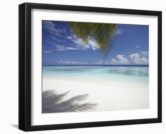 Maldives Tropical Beach, Maldives, Indian Ocean, Asia-Sakis Papadopoulos-Framed Photographic Print