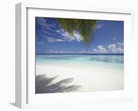 Maldives Tropical Beach, Maldives, Indian Ocean, Asia-Sakis Papadopoulos-Framed Photographic Print
