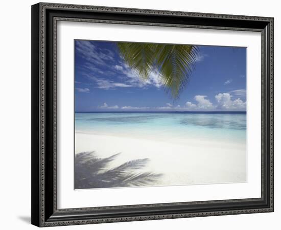 Maldives Tropical Beach, Maldives, Indian Ocean, Asia-Sakis Papadopoulos-Framed Photographic Print