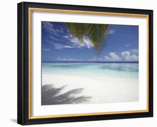 Maldives Tropical Beach, Maldives, Indian Ocean, Asia-Sakis Papadopoulos-Framed Photographic Print