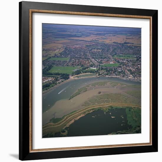 Maldon and Blackwater Estuary Mudflats and Coastal Sea Defences, Essex, England, United Kingdom-Jeremy Bright-Framed Photographic Print