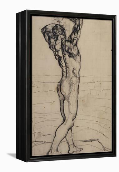 Male Act, Study for the Truth, c.1901-02-Ferdinand Hodler-Framed Premier Image Canvas