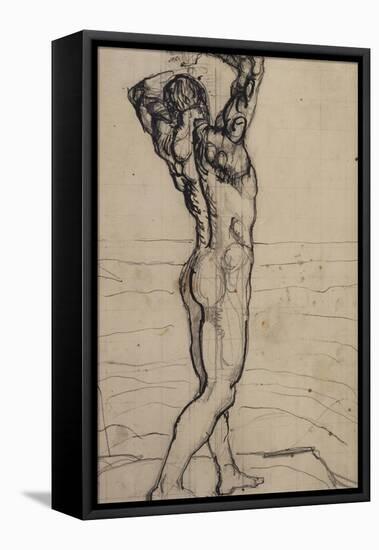 Male Act, Study for the Truth, c.1901-02-Ferdinand Hodler-Framed Premier Image Canvas