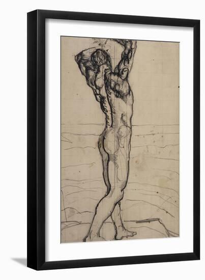 Male Act, Study for the Truth, c.1901-02-Ferdinand Hodler-Framed Giclee Print