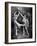 Male and Female Ballet Dancers Performing in Costume-null-Framed Photo