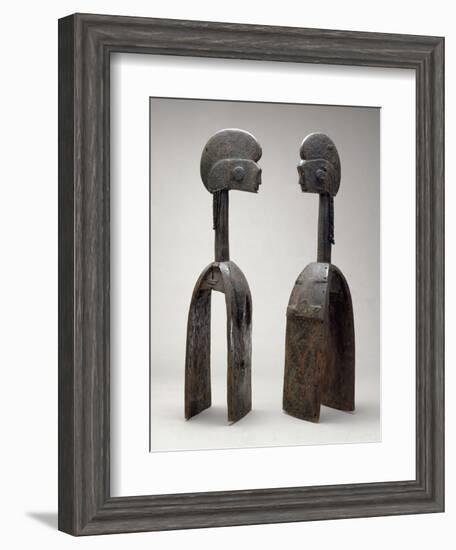 Male and Female Waja Masks, from Upper Benue River, Nigeria, 1850-1950-African-Framed Premium Giclee Print