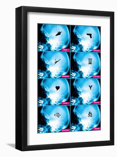 Male Brain-null-Framed Art Print