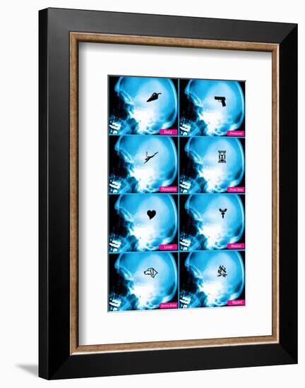 Male Brain-null-Framed Art Print