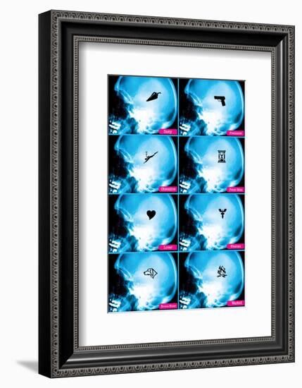 Male Brain-null-Framed Art Print