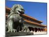 Male Bronze Lion, Gate of Supreme Harmony, Outer Court, Forbidden City, Beijing, China, Asia-Neale Clark-Mounted Photographic Print
