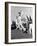 Male Cheerleaders in Action at Wisconsin-Marquette Football Game-Alfred Eisenstaedt-Framed Photographic Print