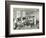 Male Cookery Students at Work in the Kitchen, Westminster Technical Institute, London, 1910-null-Framed Photographic Print