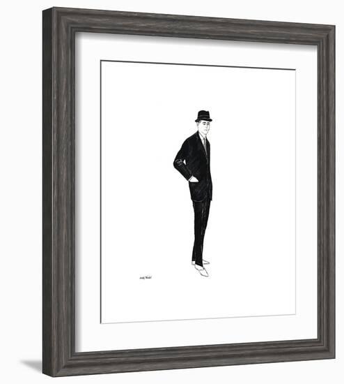 Male Fashion Figure, c. 1960-Andy Warhol-Framed Giclee Print