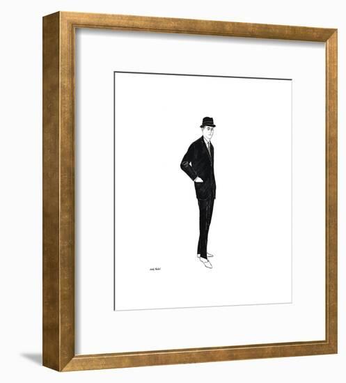 Male Fashion Figure, c. 1960-Andy Warhol-Framed Giclee Print