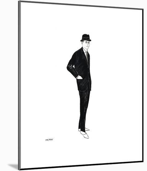 Male Fashion Figure, c. 1960-Andy Warhol-Mounted Giclee Print