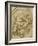 Male Figure, Born Aloft in Clouds by Putti-Parmigianino-Framed Giclee Print