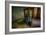 Male Figure in Abandoned Building with Televisions-Nathan Wright-Framed Photographic Print