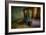 Male Figure in Abandoned Building with Televisions-Nathan Wright-Framed Photographic Print