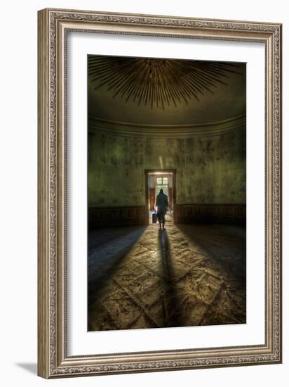 Male Figure in Abandoned Building-Nathan Wright-Framed Photographic Print