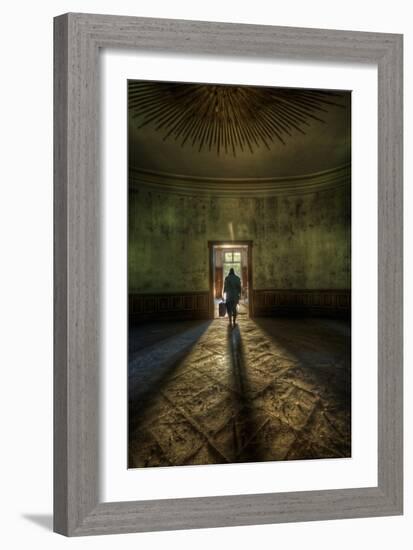 Male Figure in Abandoned Building-Nathan Wright-Framed Photographic Print