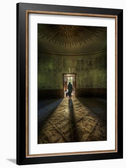 Male Figure in Abandoned Building-Nathan Wright-Framed Photographic Print