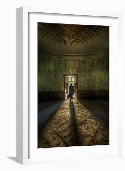 Male Figure in Abandoned Building-Nathan Wright-Framed Photographic Print