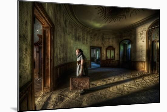 Male Figure in Abandoned Building-Nathan Wright-Mounted Photographic Print