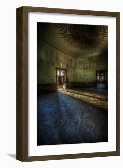 Male Figure in Abandoned Building-Nathan Wright-Framed Photographic Print