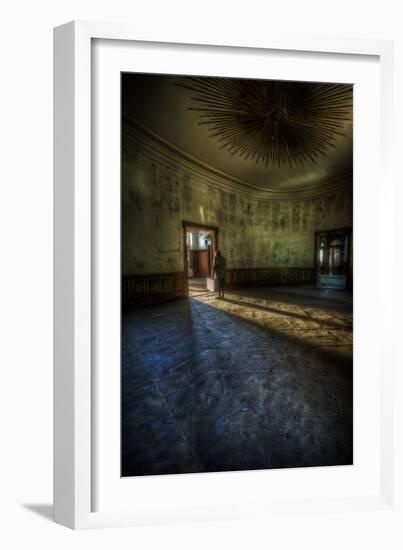 Male Figure in Abandoned Building-Nathan Wright-Framed Photographic Print