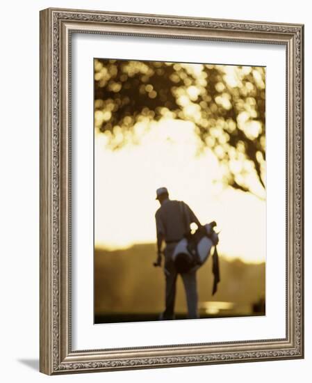 Male Golfer after Shooting a Round-Chris Trotman-Framed Photographic Print