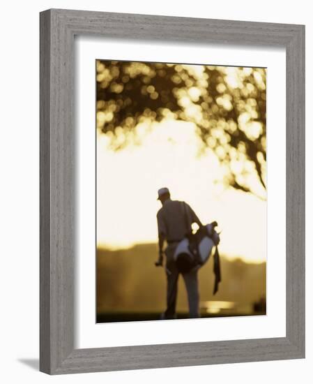 Male Golfer after Shooting a Round-Chris Trotman-Framed Photographic Print