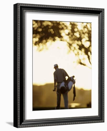 Male Golfer after Shooting a Round-Chris Trotman-Framed Photographic Print